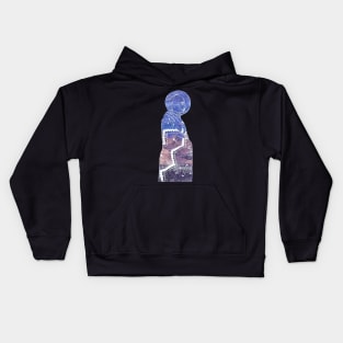 The Clouds Blanket the Mountains Sticker Kids Hoodie